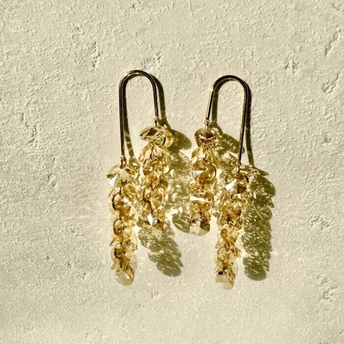 Šventiniai-auskarai Šventiniai auskarai su Swarovski kristalais