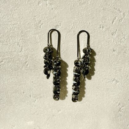 Festive earrings with Swarovski crystals