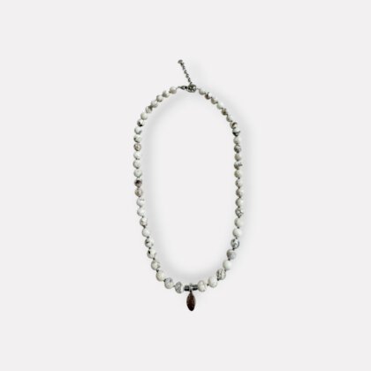 Magnesite necklace for men