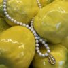 White howlite necklace with shell pendant